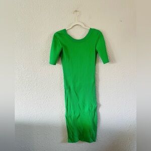 Just Female Keep It Fresh Midi Dress in Green